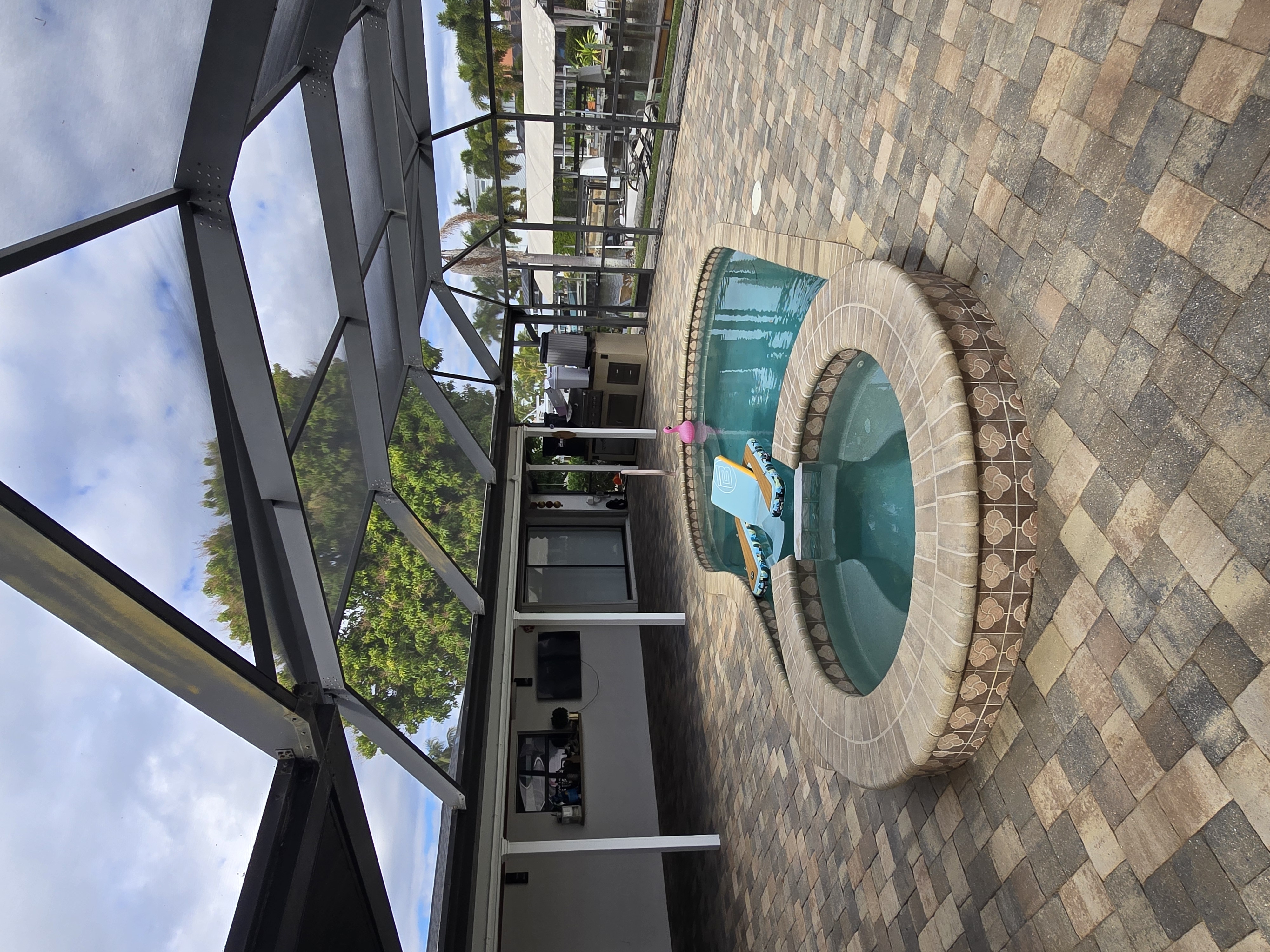 Paver Sealing 424 Parkway Ct - Morse Shores - Ft Myers before work done